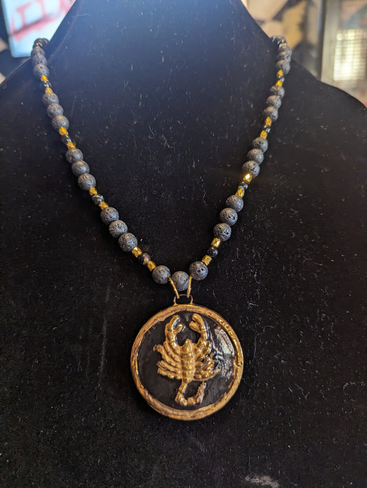 Scorpio pendant necklace